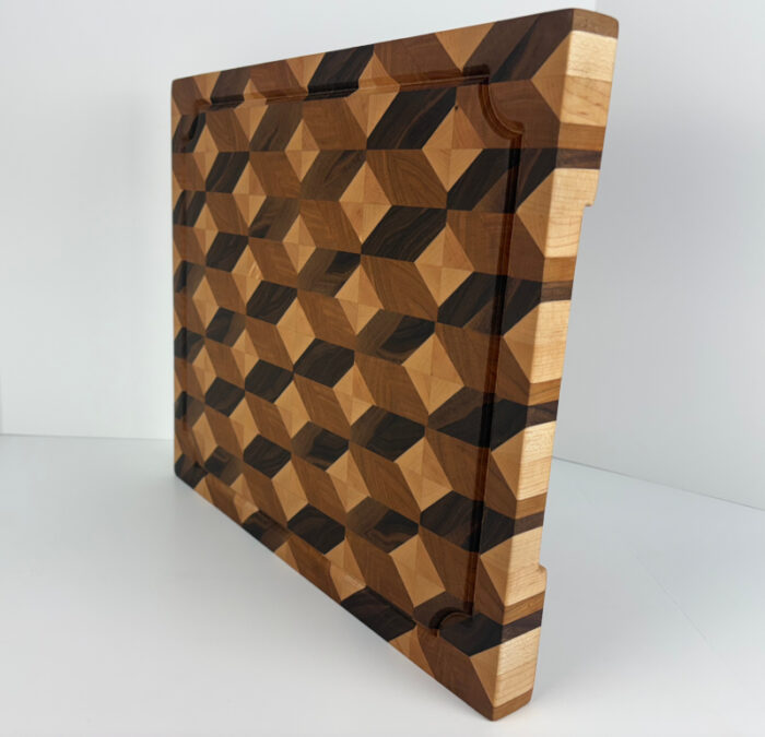 3D Cube End Grain Cutting Board - Image 2