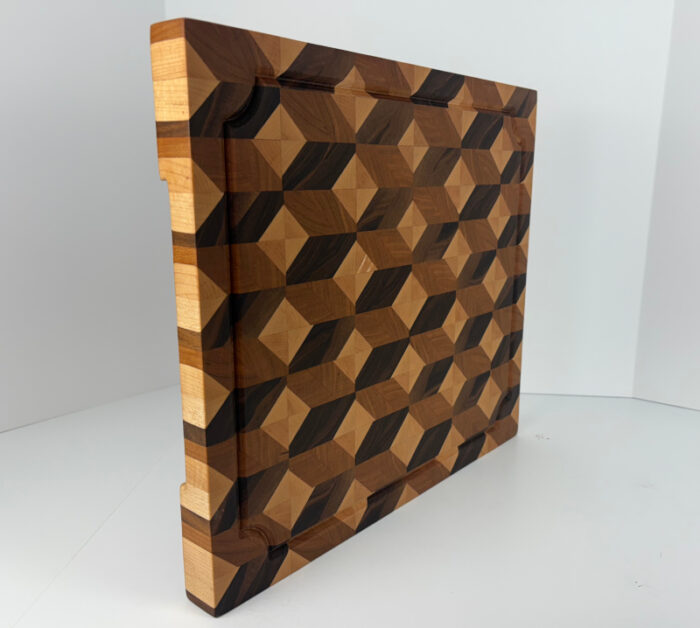 3D Cube End Grain Cutting Board - Image 3