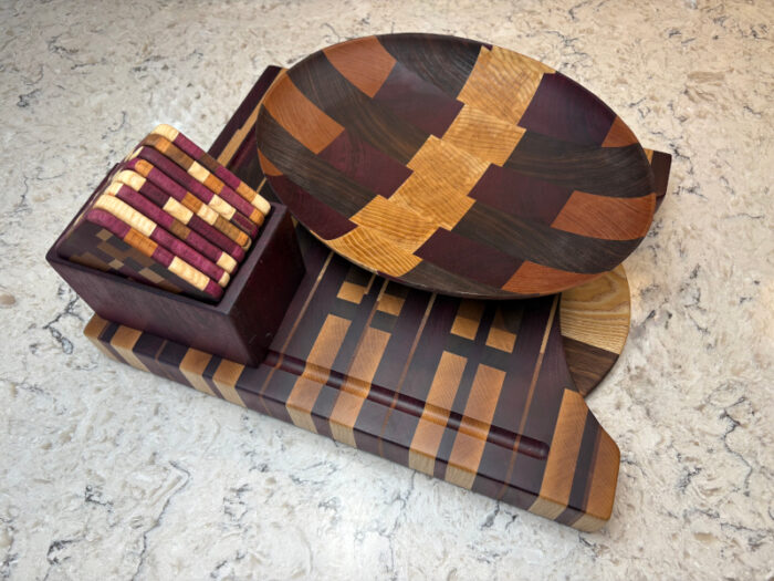 Deluxe End Grain Cutting Board Set