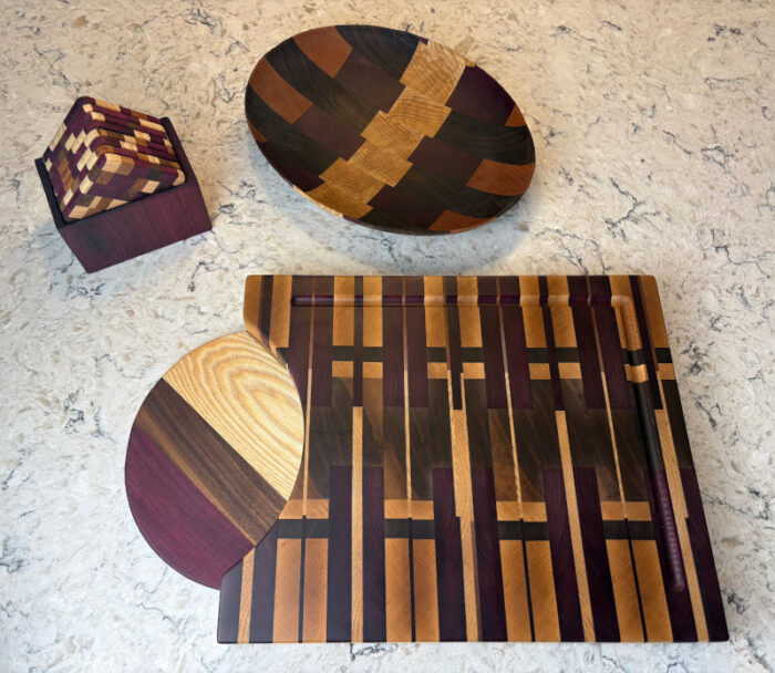Deluxe End Grain Cutting Board Set - Image 2