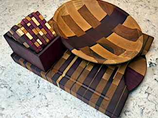 Premium End Grain Cutting Board Set
