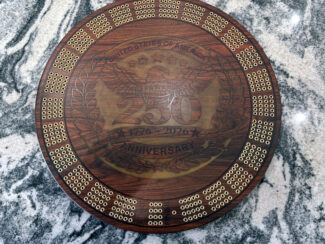 Round Cribbage Board