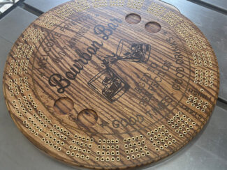Round Cribbage Board