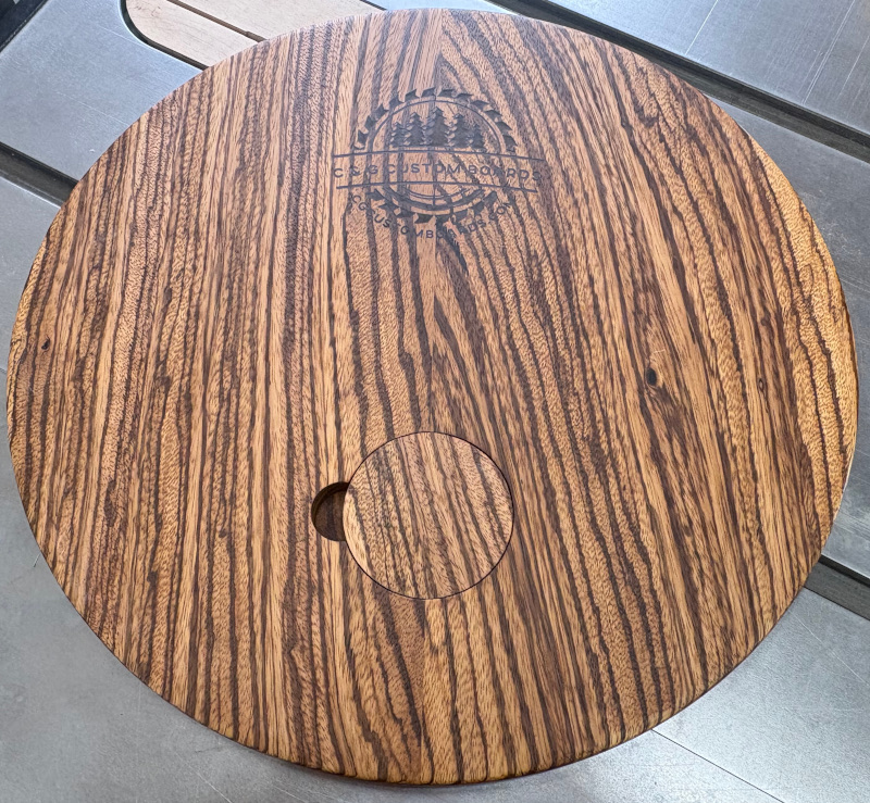 Round Cribbage Board - Image 2